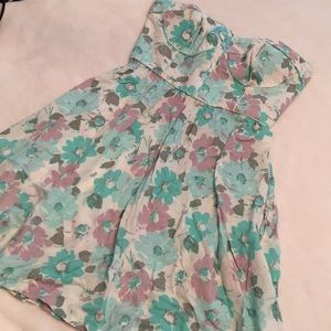 Kirra cotton strapless floral sundress